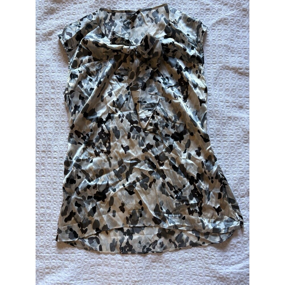 Ann Taylor Tan Silk Blouse Women’s Size Medium Sleeveless